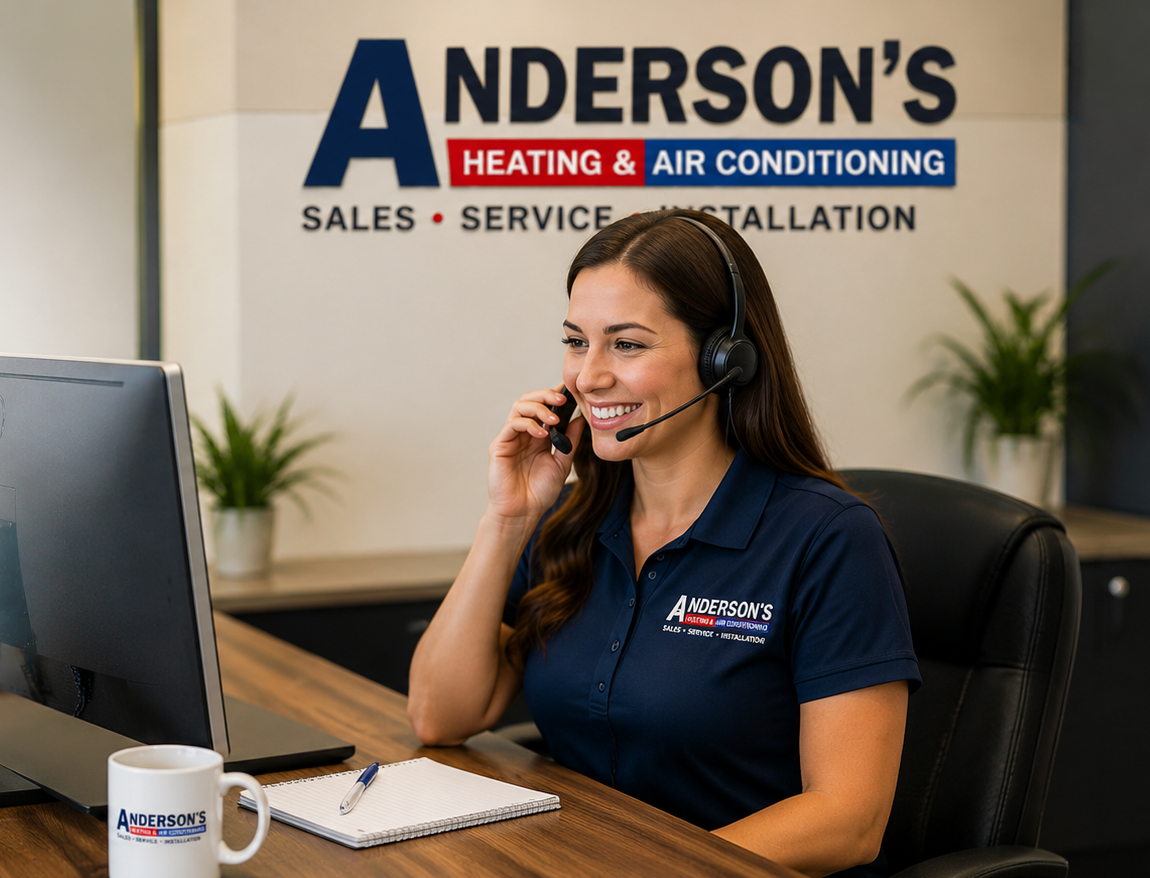 Anderson's Heating and Air Conditioning serving Winterville NC