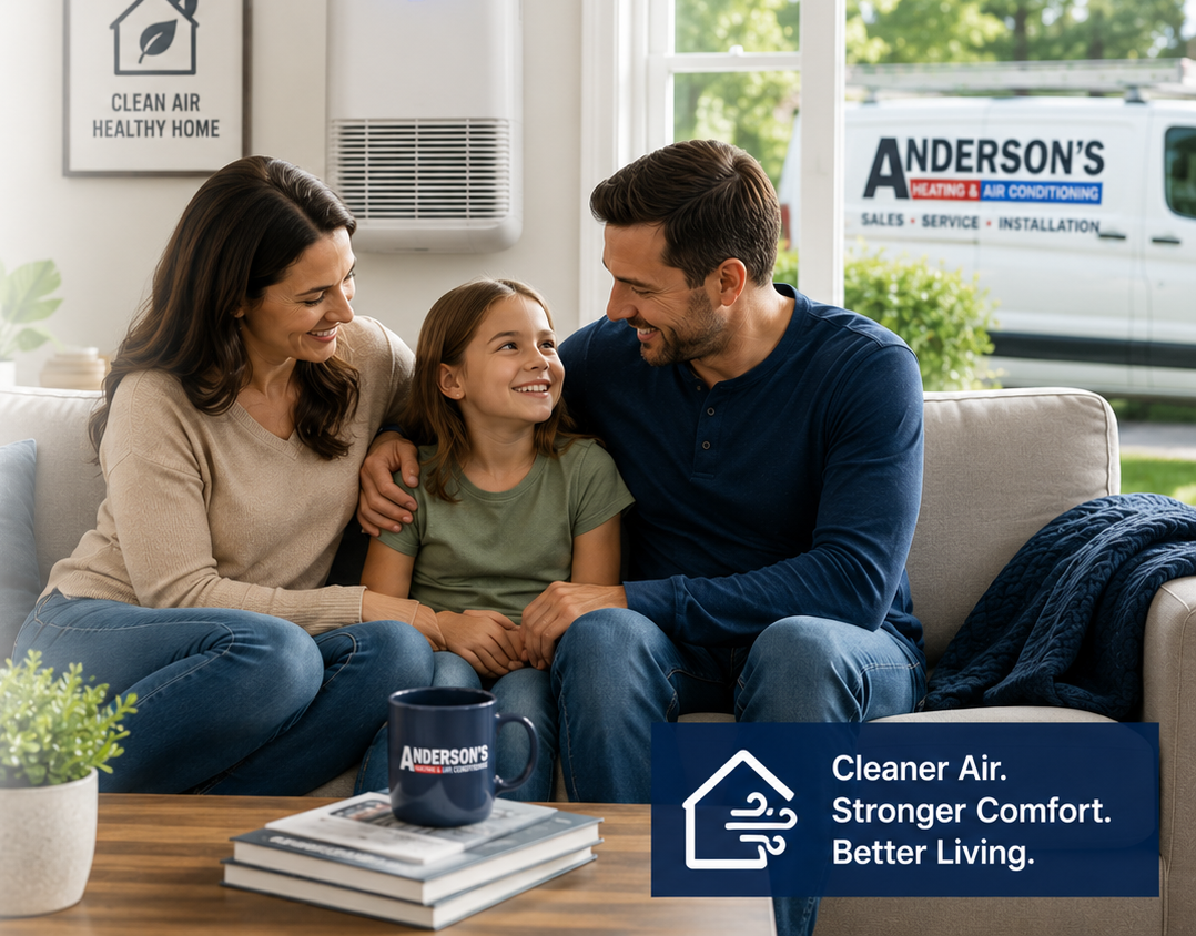 Indoor air quality services by Anderson's Heating and Air Conditioning in Winterville NC
