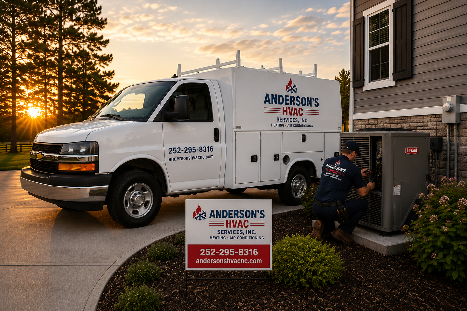 Heating and air conditioning service near Winterville NC
